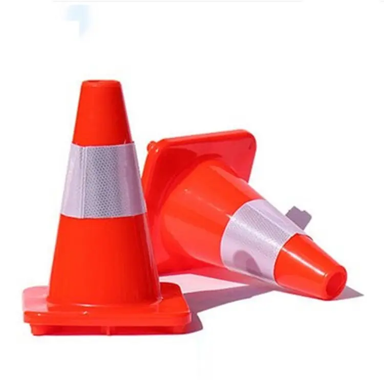 30 cm alta qualidade PVC tráfego cone PVC reflexivo cone tambor barricada aviso cone