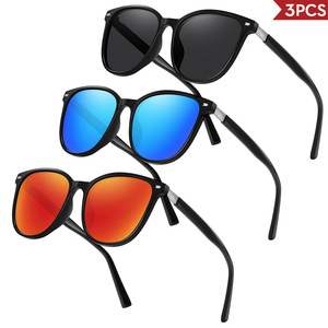 Lunettes de soleil polarisées pour femmes, protection UV400, monture PC, verres TAC, noires, pour la conduite en extérieur - Product Image 4