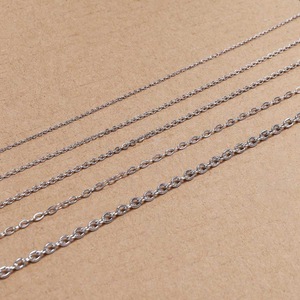Stainless Steel Flat O <b>Chain</b> 0.3 0.4 0.6 0.8mm For Necklace Making Jewelry Finding Component - Product Image 4