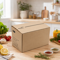 Caja de Regalo para Envío de Calcetines, de Cartón Corrugado con Materiales Reciclados, con Tira de Apertura, Impresa y Autosellable