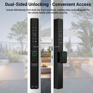 กุญแจล็อคประตูอัจฉริยะอลูมิเนียมกันน้ำระดับ IP67, ระบบล็อคดิจิตอล Tuya Wi-Fi รองรับการตรวจสอบสองชั้นสำหรับประตูบานเลื่อนกระจกแบบ KFC - Product Image 3