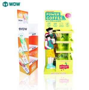 Tùy Chỉnh Có Thể Gập Lại Siêu Thị Bán Lẻ Các Tông Sóng Năng Lượng Uống Đồ Uống Đồ Uống Hiển Thị Kệ Tầng Đứng Có Thể Tái Chế - Product Image 2