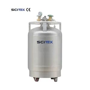 SCITEK 액체 질소 충전 탱크 보호 작동 링 실험실 용 액체 질소 탱크