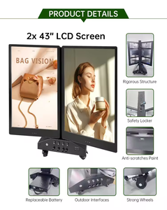 Screenage Outdoor LCD Display 2000nits High Brightness Digital <b>Poster</b> Advertising Screen for Retail Store Subway Wayfinding - Product Image 3