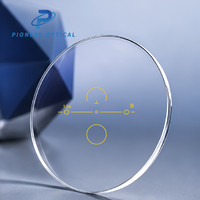Lentilles de lunettes progressives multifocales Pioneer Optical 1.56, lentilles de lunettes UV420 Corridor 70/12+2 HMC Blue Cut en résine