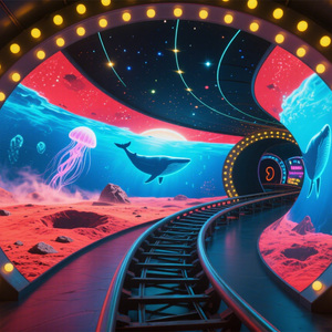 Dinding Video <span class=keywords><strong>LED</strong></span> fleksibel, berbentuk kustom-modul segitiga/bergelombang untuk pemasangan cepat di museum dan lobi Hotel - Product Image 2