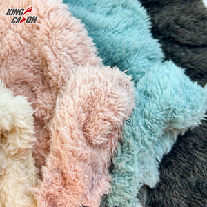 Conceptions populaires en gros 100% Polyester deux côtés personnalisation Jacquard couleurs Shu velours <span class=keywords><strong>Sherpa</strong></span> tissu pour pantoufles jouets chiffons - Product Image 3