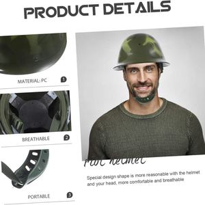 Casco de Camuflaje Personalizable Directo de Fábrica para Hombre, Gorra de Seguridad Transpirable para Exteriores, Diseño de Casco Ajustable para Montar - Product Image 5