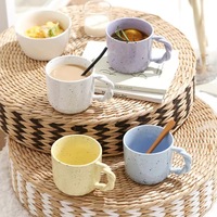 Tasse à café créative à poignée torsadée de style ins coréen tasse à thé au lait et café espresso en porcelaine