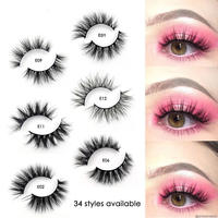 Cils naturels épais faits à la main 25MM, extensions de maquillage effet wispy, outils d'extension, faux cils en vison 5D, volume doux
