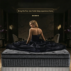 Matelas Grand Format Rafraîchissant en Mousse à Mémoire de Forme au <span class=keywords><strong>Latex</strong></span>, à Ressorts Ensachés Nid d'Abeille, avec Couche Souple au Charbon de Bambou, Enroulable pour Hôtels et Domicile - Product Image 2
