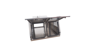 Aluminium Ute Canopy with 1/4 <b>Dog</b> <b>Box</b> Compartment & 3/4 <b>Storage</b> Area - Product Image 1