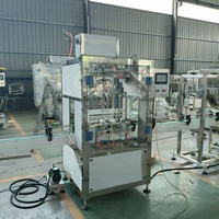 Machine de remplissage linéaire entièrement automatique à 2 têtes, à alimentation par gravité, avec contrôle PLC et écran tactile