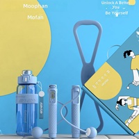 Coffret Cadeau Sportif Style Chinois Moderne : Corde à Sauter Sans Fil, Bouteille d'Eau, Bande de Résistance – Idéal pour Enseignants, Médecins, Cadeaux d'Affaires