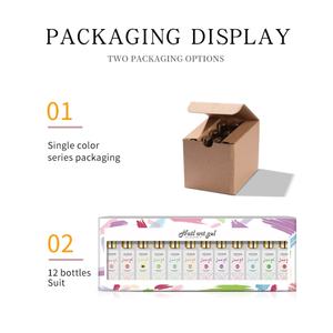 JTING Vernis Gel Liner Paint, Juego de 12 Colores de Esmalte de Uñas con Purpurina, con Pinceles de Alta Calidad para Suministros Profesionales de Arte de Uñas en Gel - Product Image 5