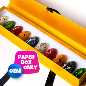 Caja de embalaje de papel magnético de estructura rígida única OEM para productos alimenticios con personalización completa - Product Image 1