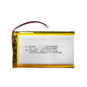 Customized 3.7v Rechargeable Lipo Battery 106158 105080 5000mah Lithium Polymer Battery for Power Bank Laptop