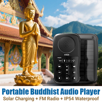 Charge solaire 8GB Haut-parleur Musique bouddhiste Machine à son Lecteur MP3 Temple Bouddhisme Chantant Priant Chanson Bouddha Lecteur