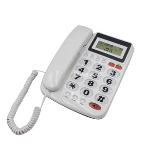 Chine Téléphone <span class=keywords><strong>fixe</strong></span> à clé transparente avec fabricant d'affichage LCD d'identification de l'appelant et téléphone <span class=keywords><strong>fixe</strong></span> de bureau sans batterie - Product Image 2