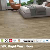 Europäischer Markt EN-Standard Feuerfester 6,0mm Stein-Polymer-Kern Starrer Vinyl-SPC-Bodenbelag Umweltfreundlich Wasserdicht für Küche und Büro