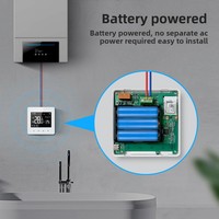 YDD Alexa Google Home Tuya Thermostat intelligent WiFi pour radiateur, affichage numérique intérieur, design barre Android pour chauffage domestique