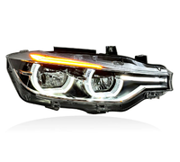 Feux avant style Ikon pour Série 3 F30/F35 2013-2018 12V Neuf 6000K Jaune Blanc DRL Commutable 36W 6000 lm