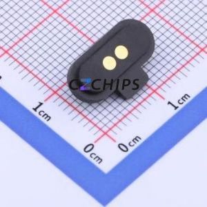 YZR0158-20050-02025-01 Pogo Pin Connector Connector Magnetic Pogo Pin Male Connector 2P 2.5mm 5mm - Product Image 2