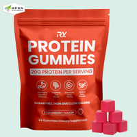 Gummies protéinés personnalisés OEM ODM 20g – Formule riche en protéines pour la distribution aux salles de sport et clubs de fitness