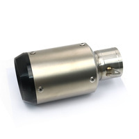 Pour Kinlon fibre de carbone 51mm 60mm modèle universel moto sans lacet tuyau d'échappement arrière échappement système de pointe silencieux
