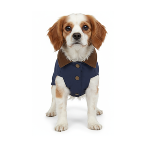 Jaqueta Vintage para Cães à Prova de Vento e Lavável com Gola de Corduroy, Bolso e Laço para Guia - Casaco Retro para Animais de Estimação para Todas as Estações - Product Image 5