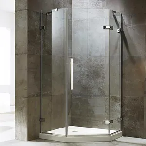Seawin Bathroom Shower Glass Door Stainless Steel Hardware Hinge Neo-angle Shower Cubicle Hotel Bath Shower Cabin