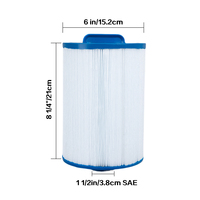 Cartucho de Filtro para Bomba de Piscina Reutilizable de PET Azul+Blanco Hot Star 330/600/800/1000/2500 Gal HY6CH-940 para Accesorios de Piscina
