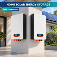 Batterie lithium-ion domestique 5 kWh 48 V 51,2 V, panneaux solaires avec batterie, onduleur 9 kW, batterie de secours pour le stockage d'énergie domestique