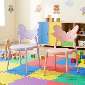 Silla Apilable Colorida con Respaldo para Jardín <span class=keywords><strong>de</strong></span> Infancia, Silla <span class=keywords><strong>de</strong></span> Ocio Transfronteriza para Niños - Product Image 3