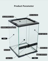 Rangka Kandang Reptil Terarium Tanpa Kaca untuk Reptil, Kameleon, Kadal