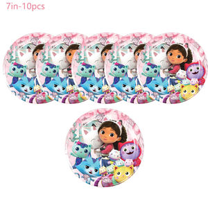 Vajilla Desechable con Temática <span class=keywords><strong>de</strong></span> <span class=keywords><strong>la</strong></span> Casa <span class=keywords><strong>de</strong></span> Muñecas <span class=keywords><strong>de</strong></span> Gabby para Fiestas <span class=keywords><strong>de</strong></span> Halloween, Bodas, Navidad, Año Nuevo, Pascua y Otras Festividades - Product Image 3