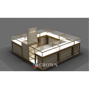 Design Fit Cabinet Retail Jewelfor Retail Jewel Jewelry showcase <strong>Tummy</strong> Panel Retail Store Mall Marble Kiosk OEM - Product Image 5