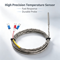 Sensor Suhu Presisi Tinggi dengan Probe Baja Tahan Karat dan Kabel Berlapis Kawat untuk Kontrol Suhu Industri