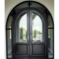 Portail d'entrée double Prima sur mesure, antivol, en fer forgé, style ferme, pour cuisine et salle de bain, postmoderne, avec décorations en fer et fibre de verre