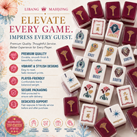 Tuiles de Mahjong en Stock – Ensemble Ginkgo Nature – Mahjong Américain Personnalisé – Cadeau pour Soirée de Jeu en Club Social – Fournisseur OEM ODM en Gros