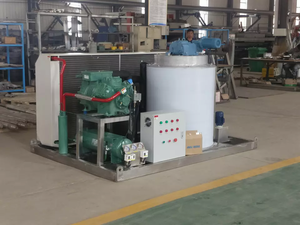 Machine à glaçons en flocons Robin 5T - Acier inoxydable, refroidissement par eau électrique, usage industriel - Product Image 3