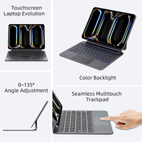 Étui clavier magique sans fil personnalisé OEM pour iPad Air 10,9 pouces 5e et 4e génération & Air 11 pouces M2 M3 M4 MK032