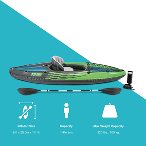 La serie de kayak inflable Yijia <span class=keywords><strong>Challenger</strong></span> incluye Deluxe 86 en paletas de kayak y Bomba de alto rendimiento Super Strong PVC - Product Image 6