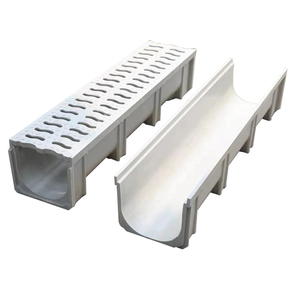Grille de drainage extérieure en <span class=keywords><strong>fonte</strong></span> ductile préfabriquée et acier inoxydable pour caniveau de drainage des <span class=keywords><strong>eaux</strong></span> <span class=keywords><strong>pluviales</strong></span> en béton polymère - Product Image 5