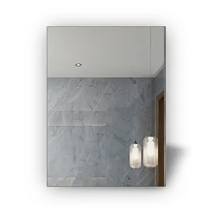 Calentador de Panel de espejo infrarrojo lejano, Panel de calefacción eléctrico LED infrarrojo con interruptores táctiles en el baño