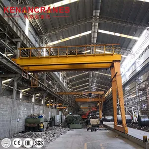 5t-20t rel dipasang bermotor Semi Portal derek kamisol ganda Semi Gantry Crane dengan Hoist listrik