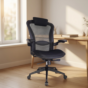 Fauteuil de Direction ART avec Accoudoirs Réglables en Hauteur, Dossier Ouvert, Base Pivotante - Design Moderne pour Bureau à Domicile, Salles de Jeu, Respirant - Product Image 3