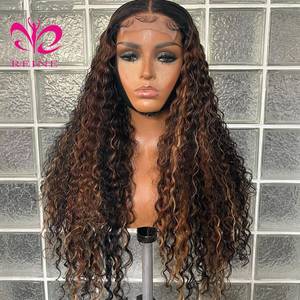 Perruque Lace Front Wig naturelle bouclée 4x4, perruque Lace Front Wig, pre-plucked, <span class=keywords><strong>Jazz</strong></span> Star Closure, perruques pour femmes - Product Image 3