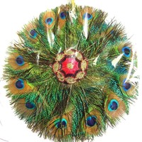 20 Stück pro Farbe Big Size Natural Peacock Feather Hand Fan 8 Zoll 1 Stück