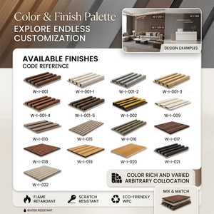 Pannelli Murali Interni WPC HALONG, Rivestimento in Composito di Legno PVC Impermeabile per Decorazione Domestica, Rivestimenti Murali 3D Moderni - Product Image 6